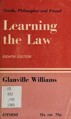 Cover of Learning the Law